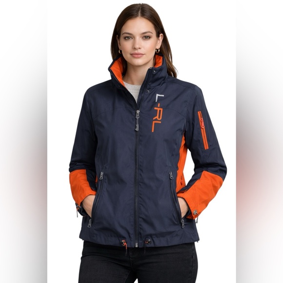 Ralph Lauren Jackets & Blazers - Ralph Lauren Active Navy Orange Utility Windbreaker Jacket Gorpcore Size Medium